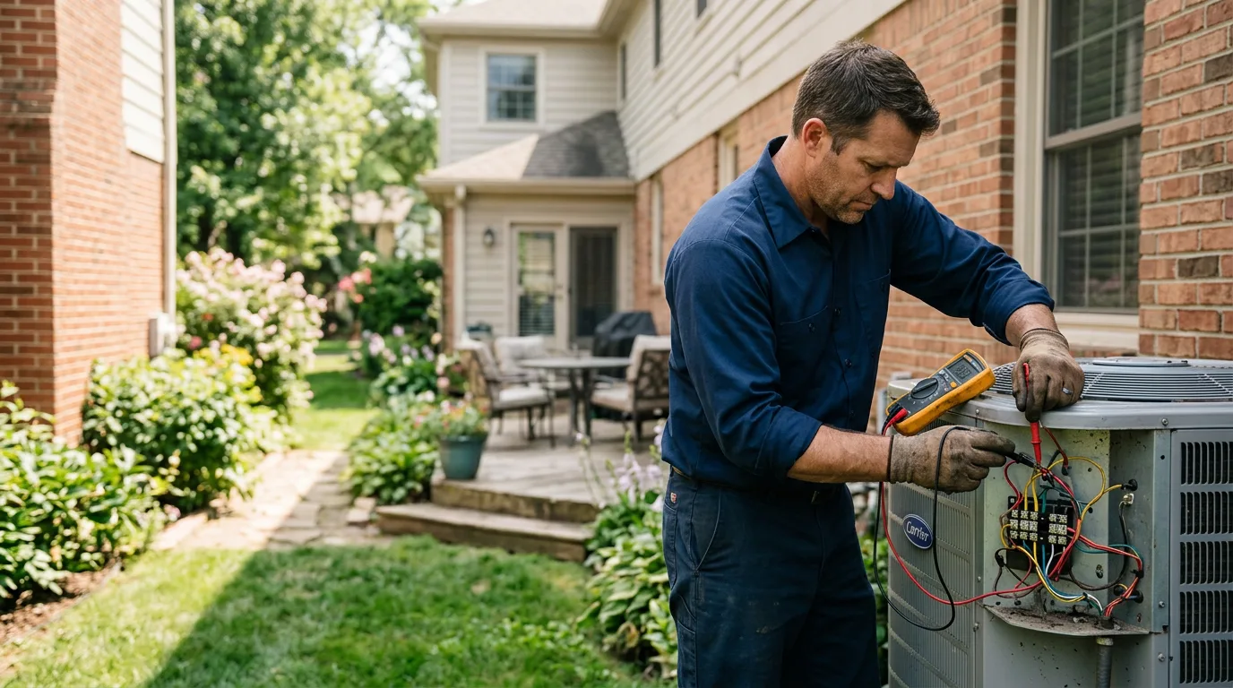 HVAC technician working near Donie, TX